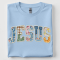 Faux Quilted Jesus Tshirt