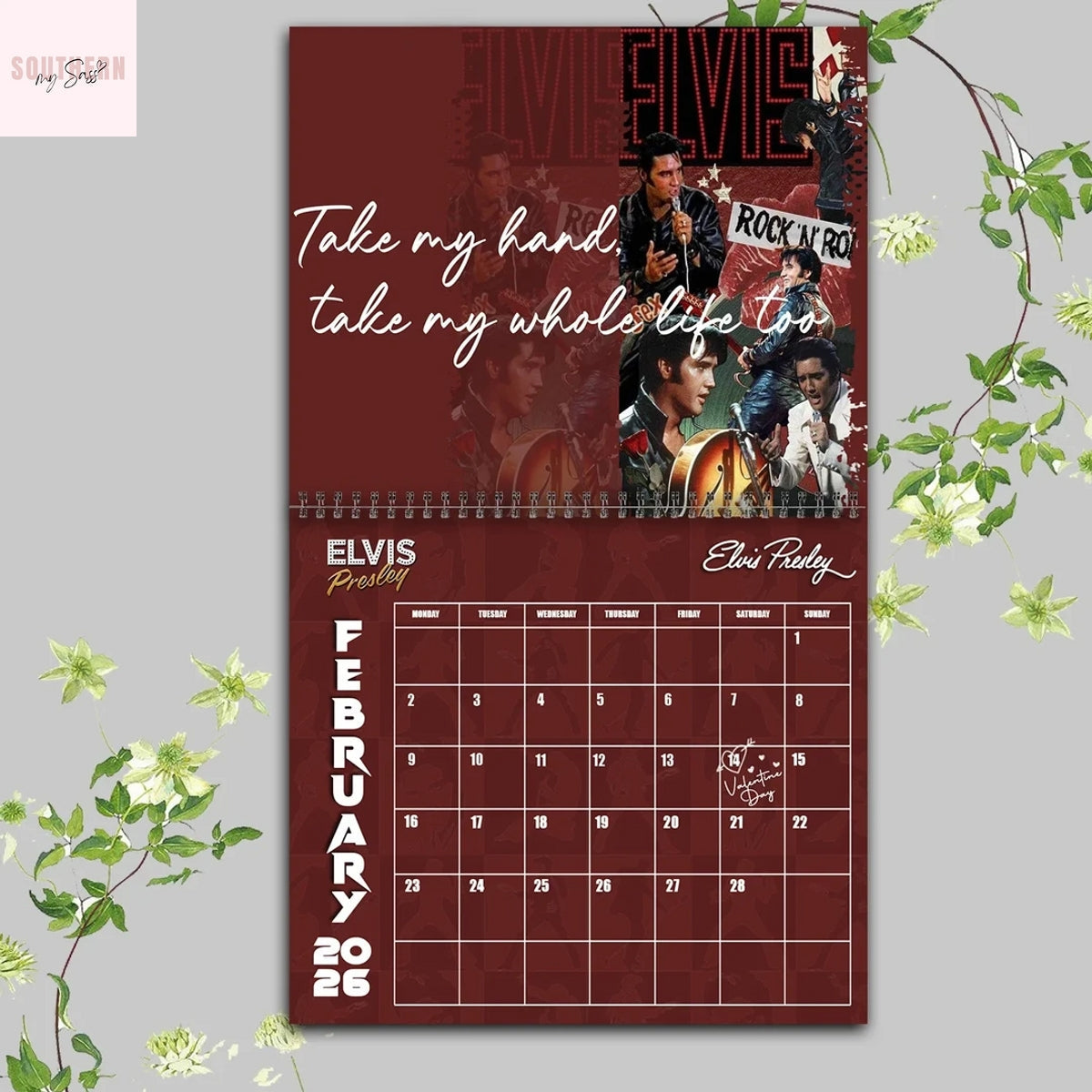 Elvis Presley 2026 Wall Calendar
