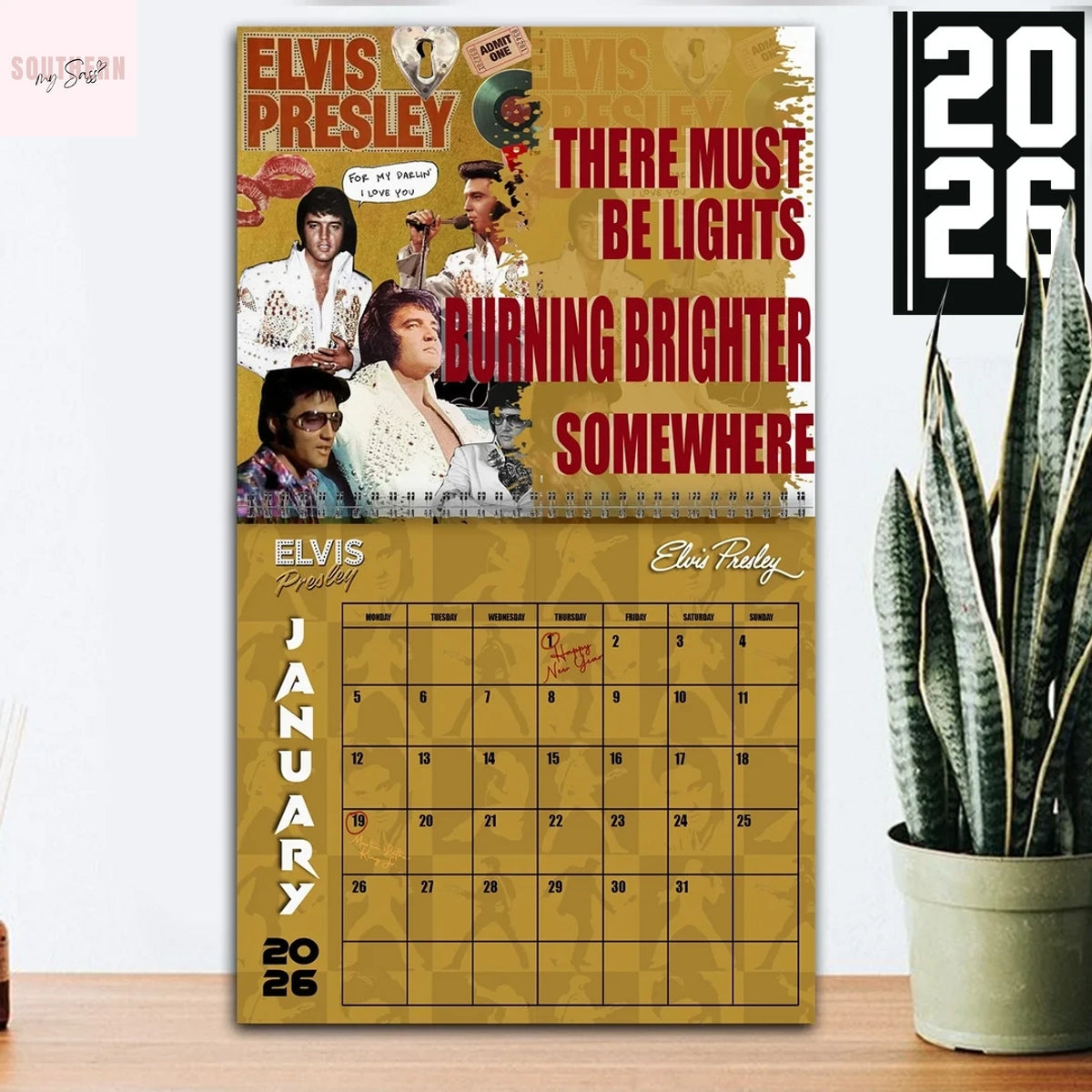 Elvis Presley 2026 Wall Calendar