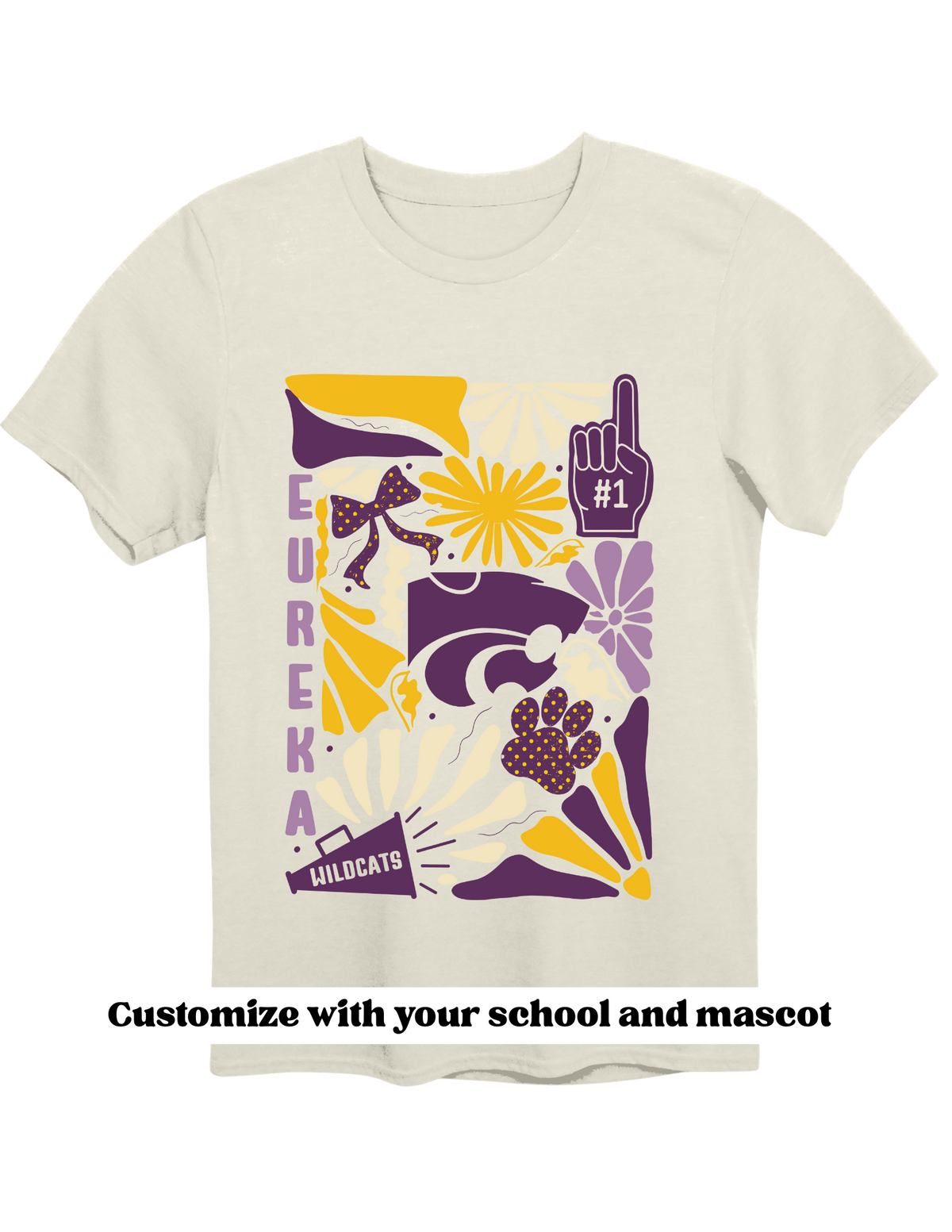 Boho Wildflower Custom Mascot School Spirit Shirt