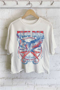 Nashville Free Bird Music Festival Graphic Long Crop Top