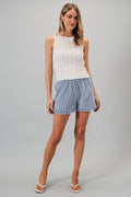 Ruffle Gingham Dolphin Shorts