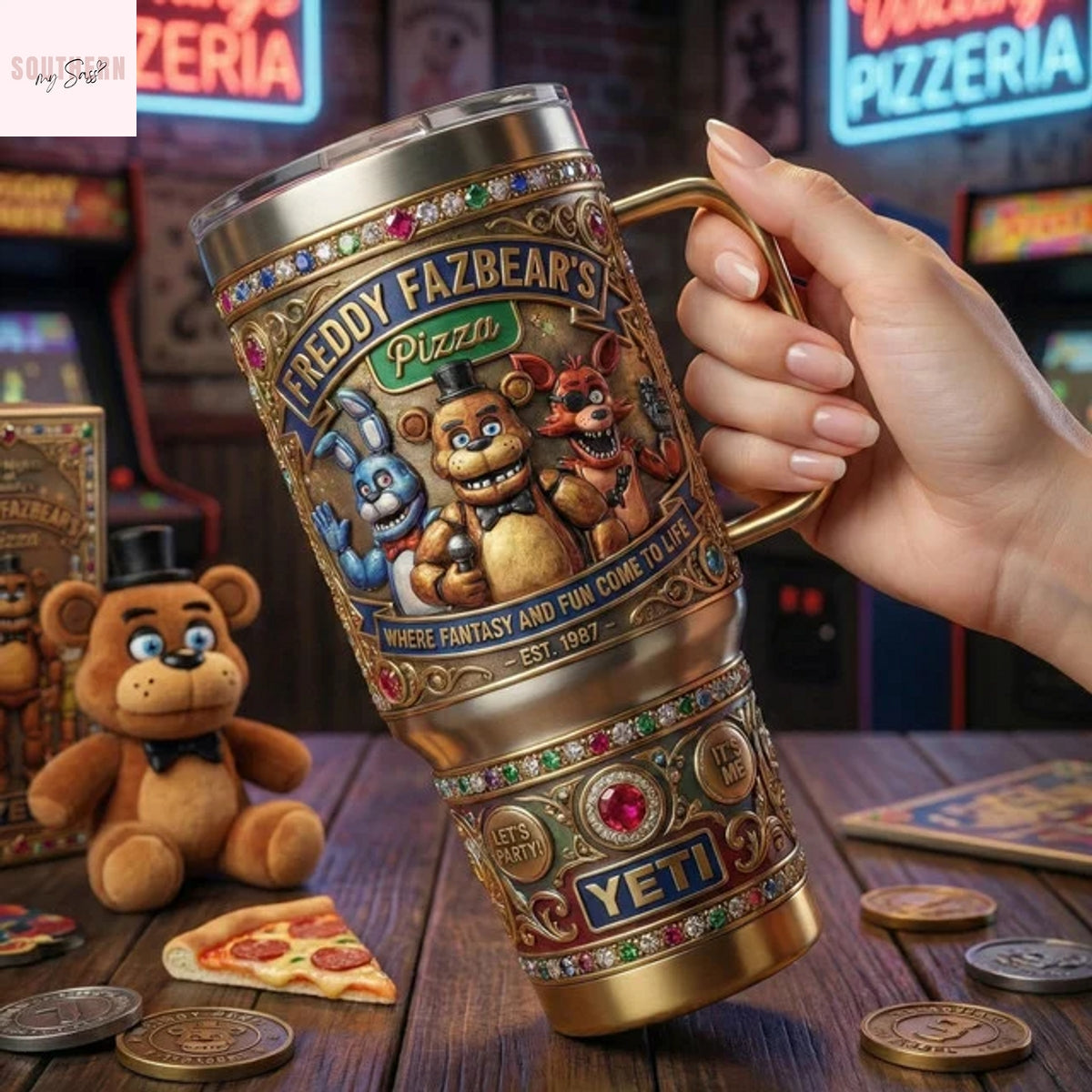 Five Nights At Freddy Freddy Fazbear Tumbler