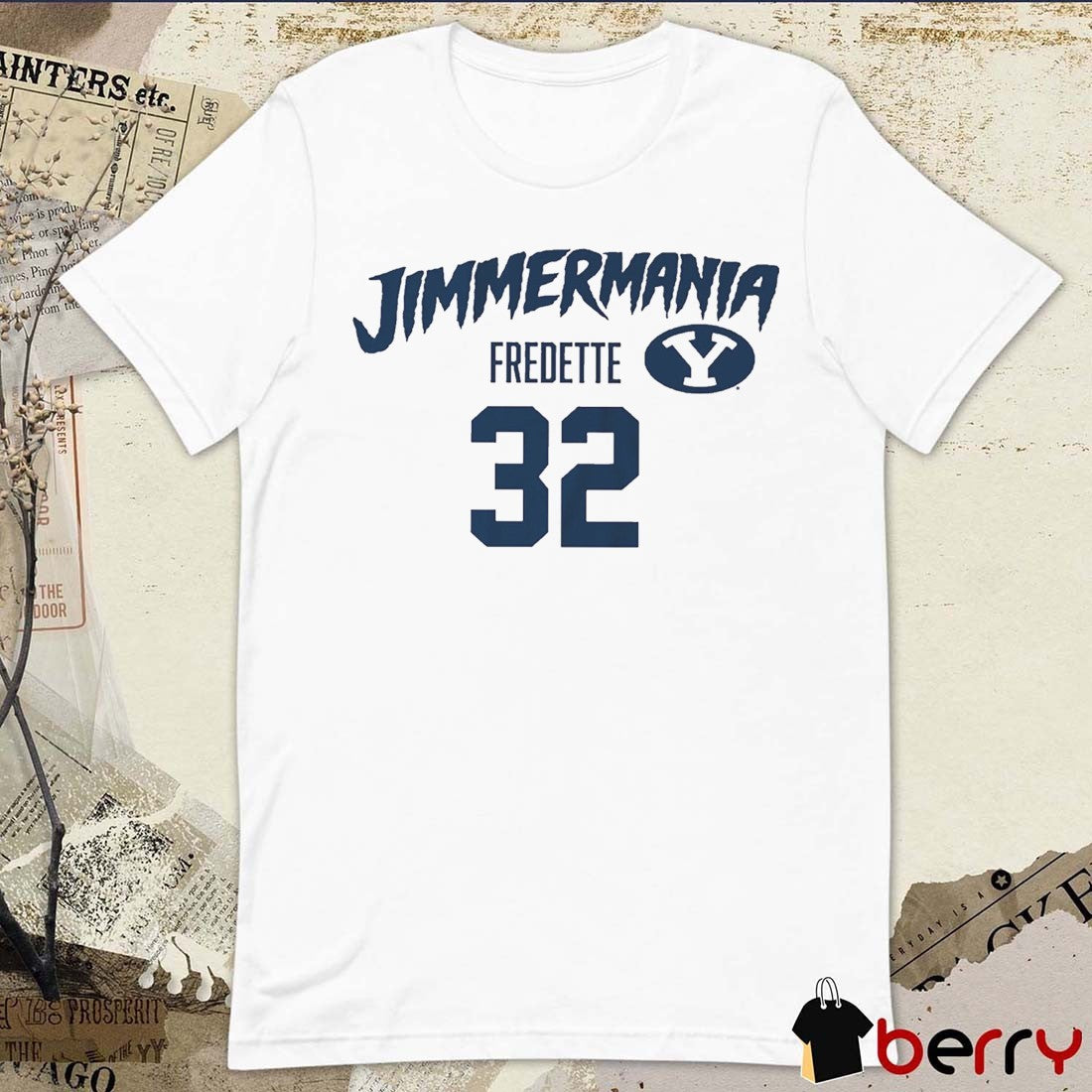 Jimmer Fredette Jimmer Mania 32 BYU Basketball t-shirt