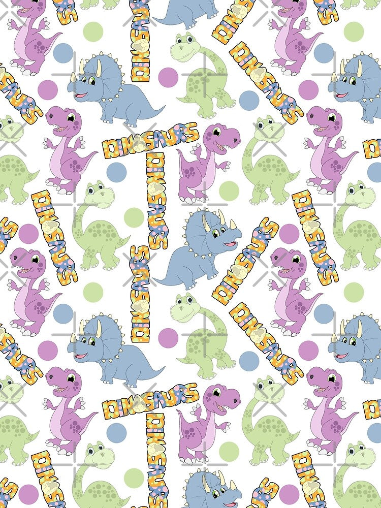 Funny Dinosaur Pattern - funny dinosaur,  funny pattern by Delandor