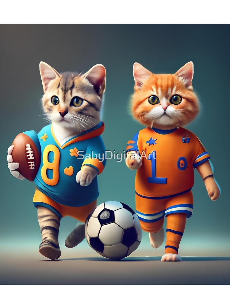 Sport Cat by SabyDigitalArt