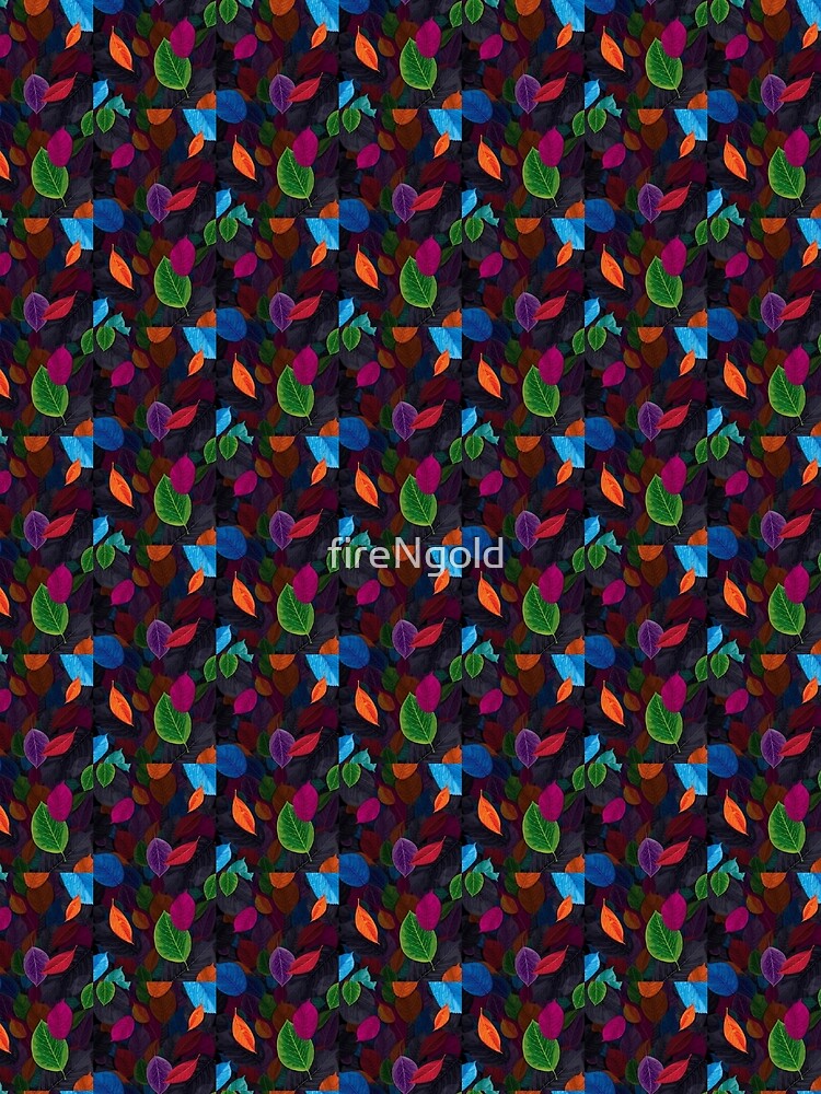 multicolour leaves design by fireNgold