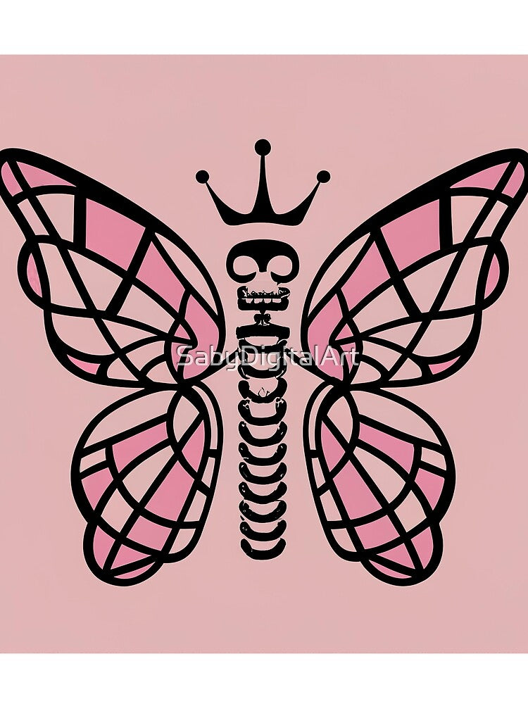 Pinky Butterfly by SabyDigitalArt