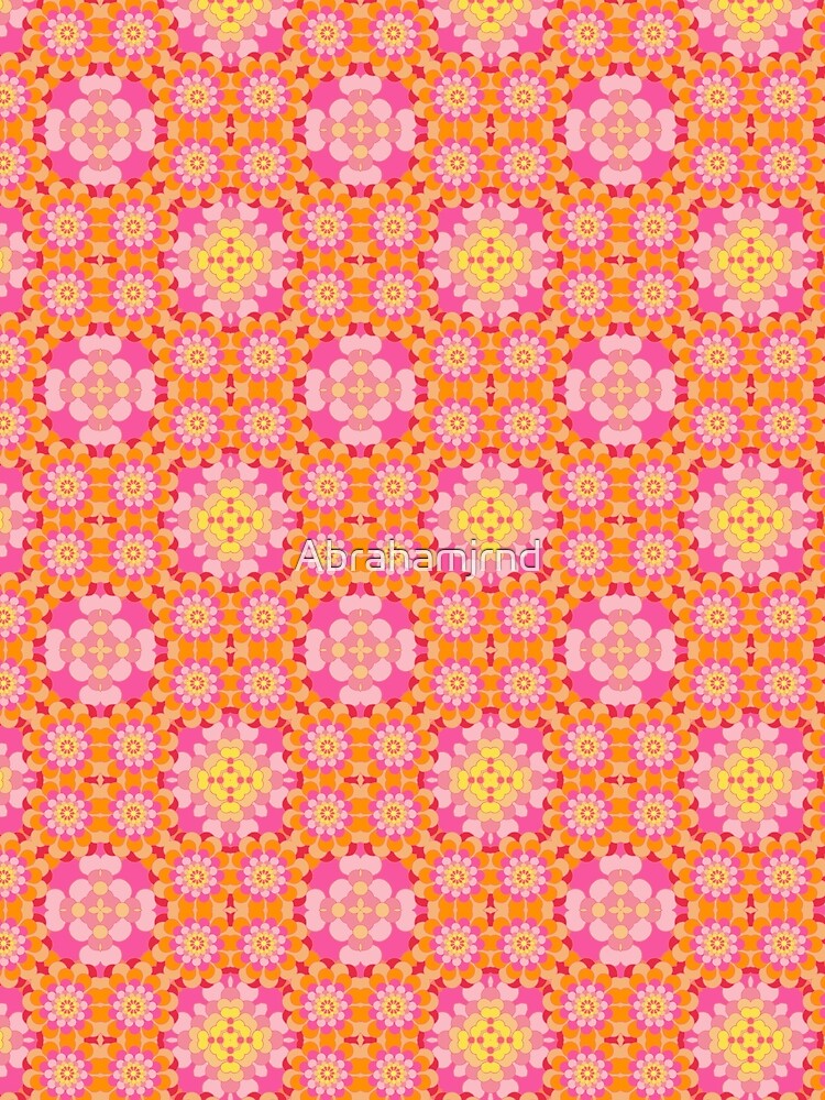 vintage colorful abstract art seamless repeat pattern by Abrahamjrnd