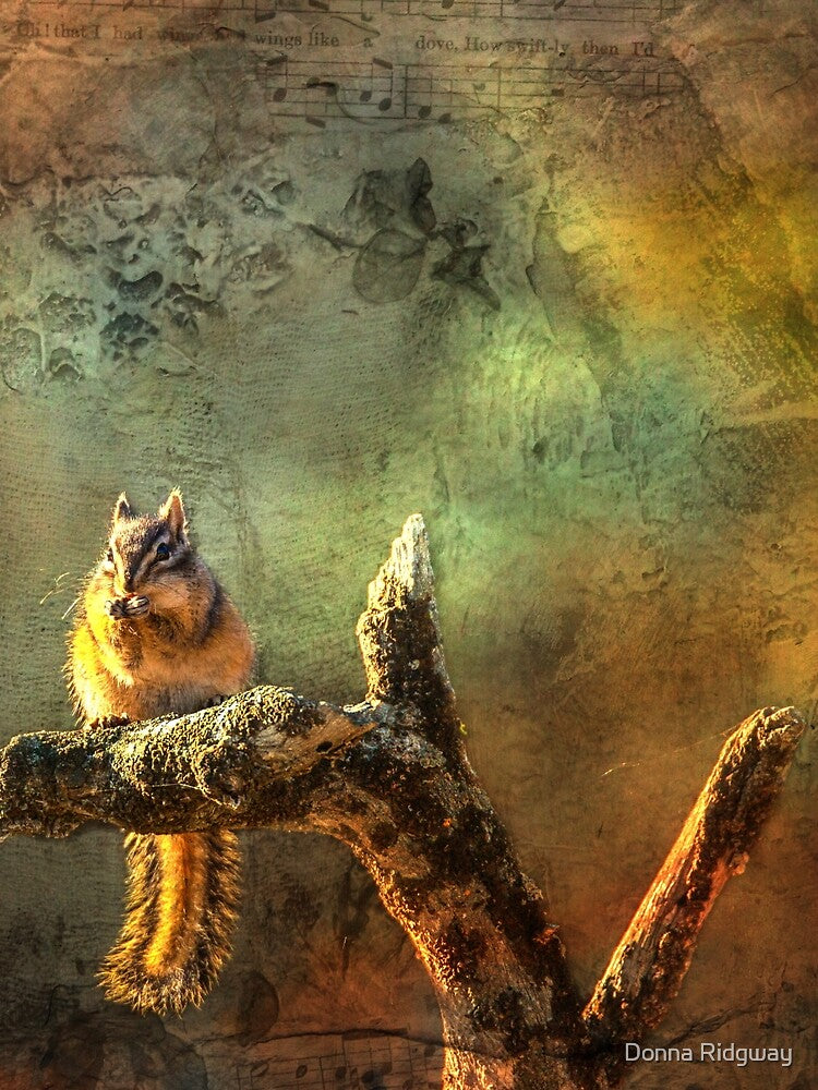 Chipmunk on a Branch by montanaartist