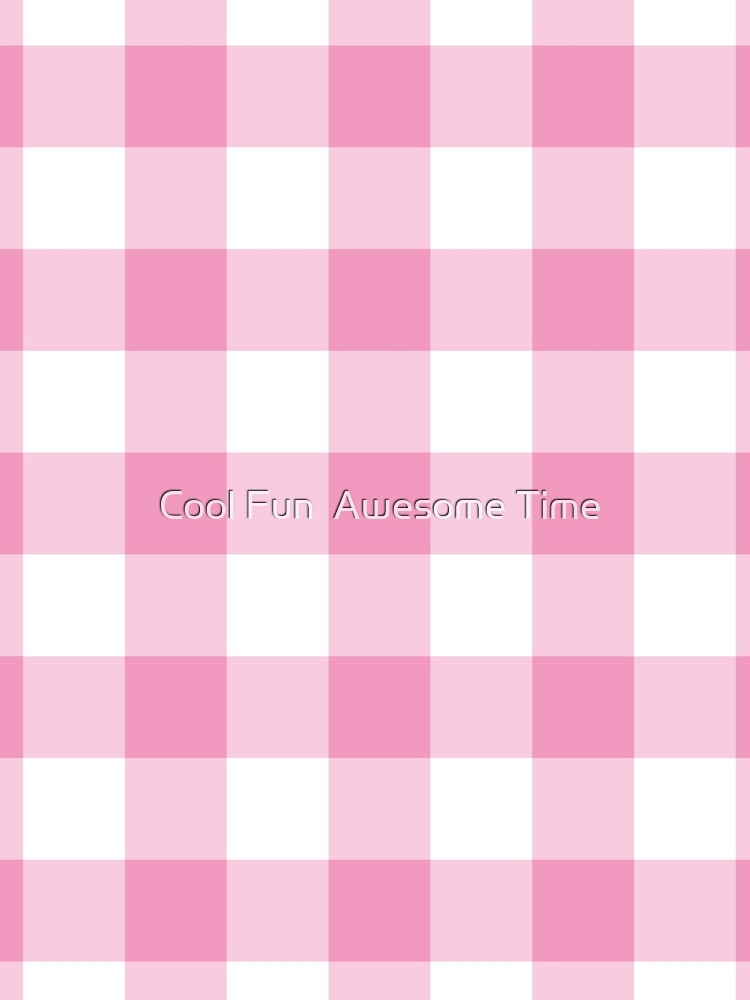 Light Pink Plaid Pattern by Cool Fun  Awesome Time