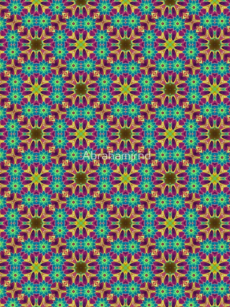 flora purple abstract green seamless colorful repeat pattern by Abrahamjrnd
