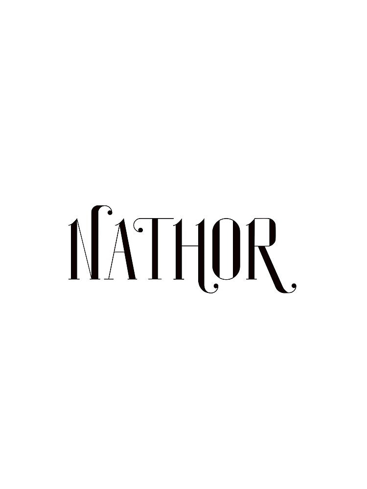 NATHOR Black logo Enlarged by NATHORSTUDIO