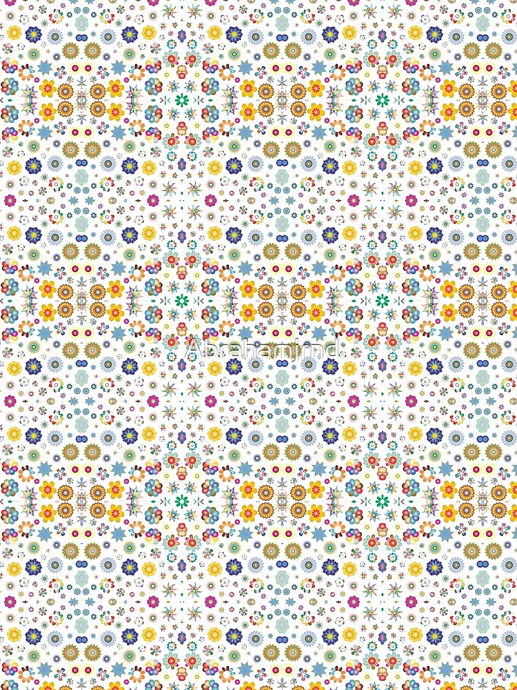 decorative chromatic svg art prismatic seamless colorful repeat pattern by Abrahamjrnd