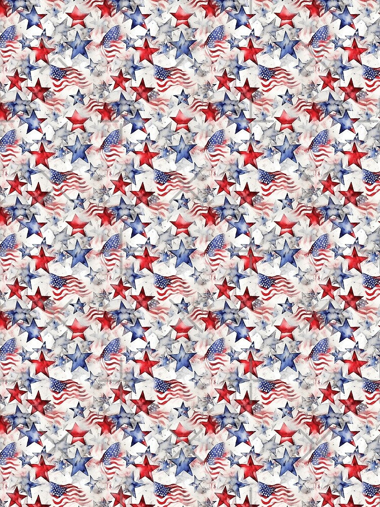 Patriotic Print on shower curtain, leggings, dress, phone cases, note books and more, by K.M. Creations