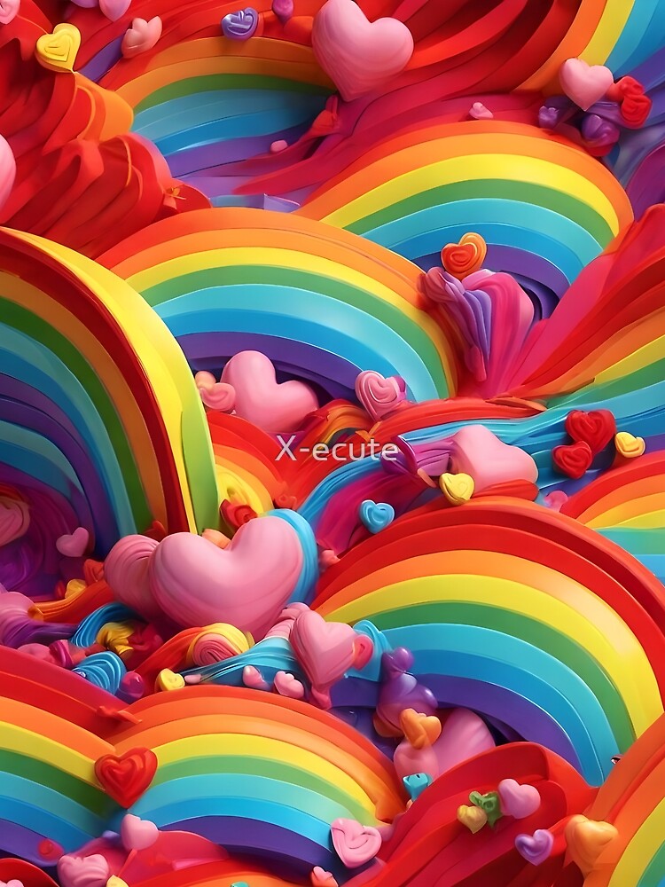 rainbow Valentine's Day gift, gift for girlfriend, gifts for her, girlfriend's birthday by X-ecute