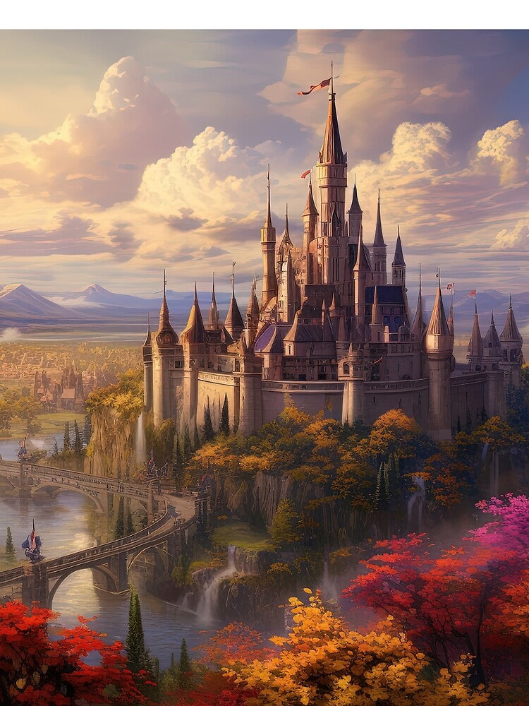 Autumn Kingdom of the Golden Spires by Grimwald-Art