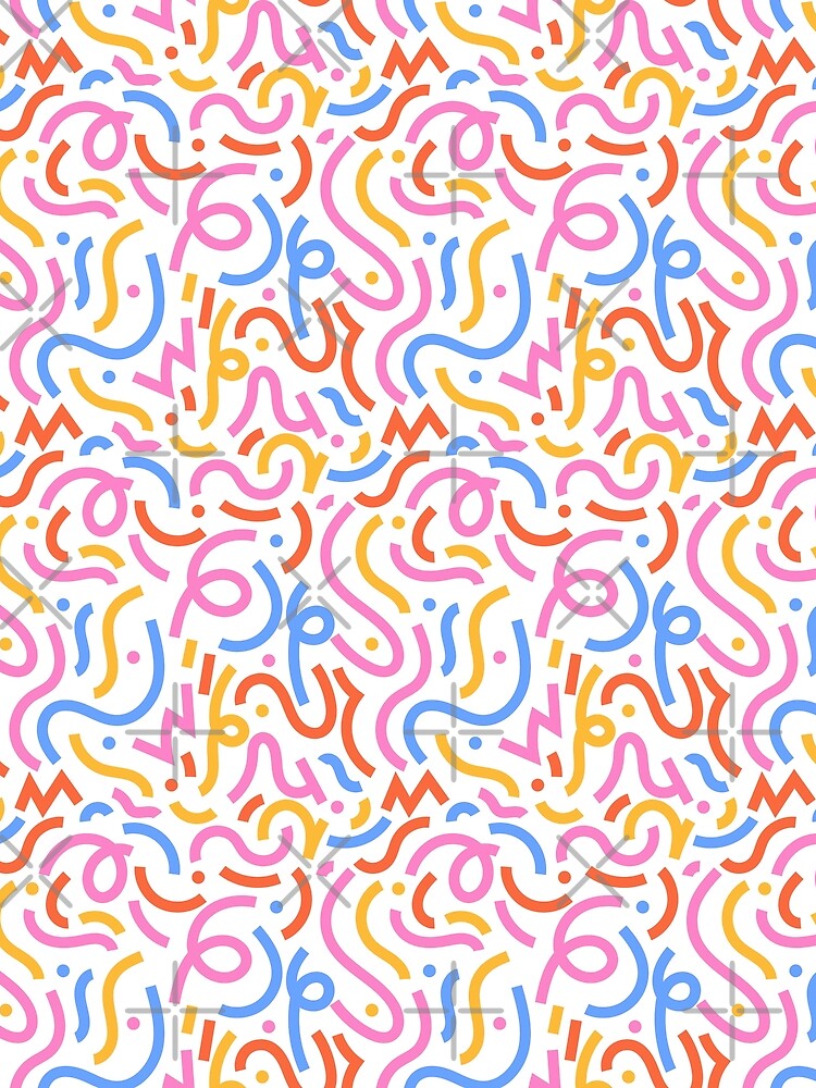 Colorful Playful Pattern Version 2 by Mozaic Clothes