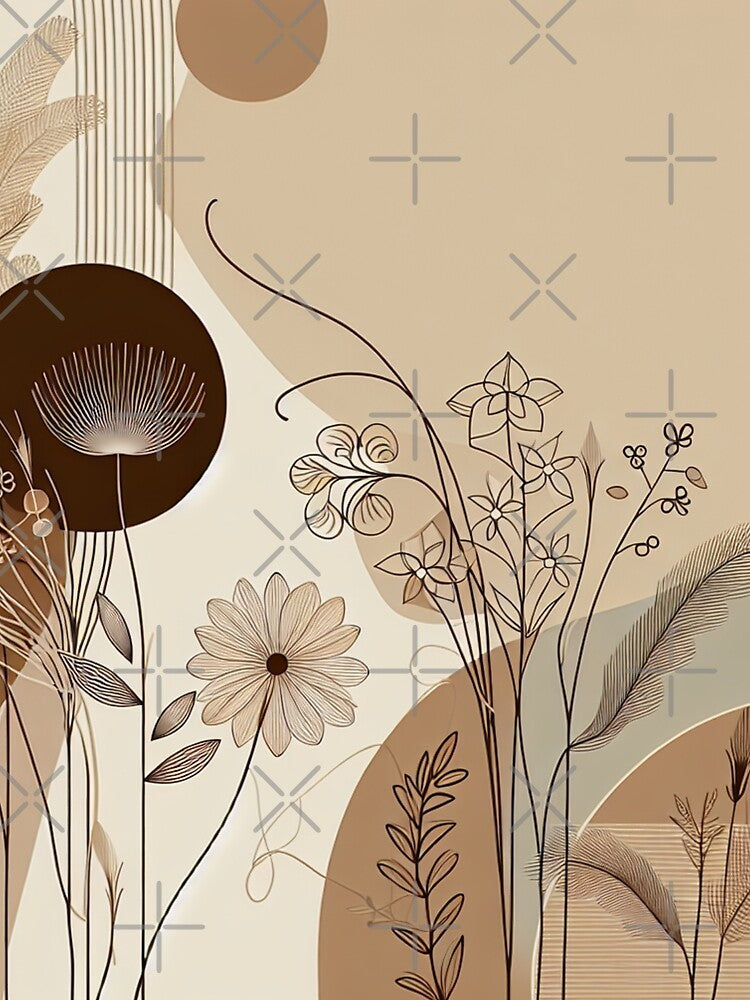 Boho Abstract Background - 09 by Acabee