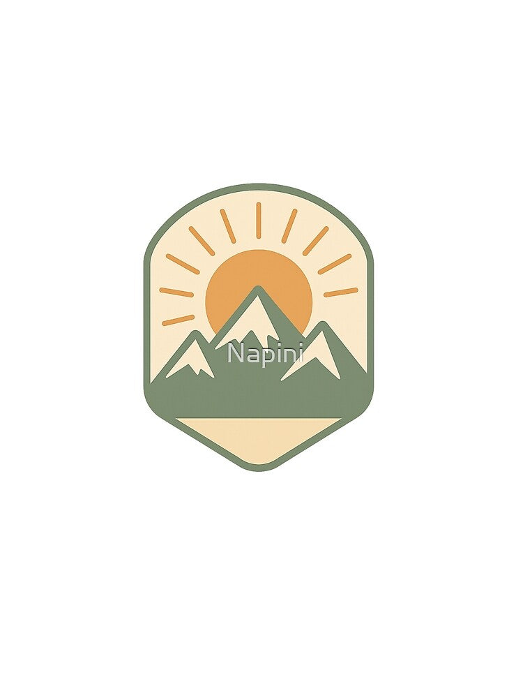 Minimal Mountain Badge by Napini