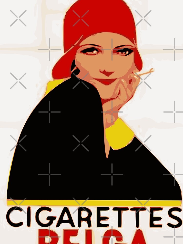 Vintage Cute Design Woman Cigarettes by shakmati