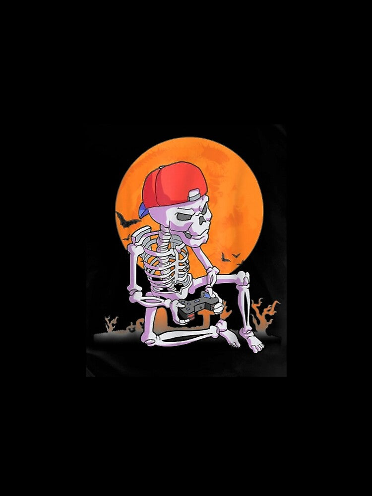 Boys Halloween Men Gamer Gaming Skeleton by irmansw