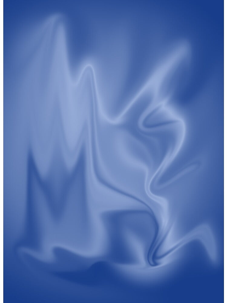 Velvet Flow Blue and White Liquid Gradient by Pattrenonly