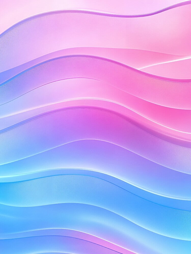 Pastel Cotton Candy Holographic Fluid Glass Waves by Aimaniia666