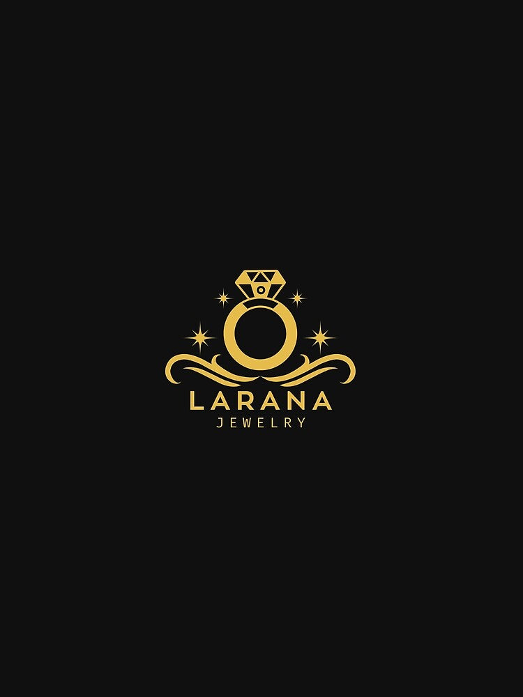 Larana Jewelry Elegant Gold Ring Logo Design by PrimeClip
