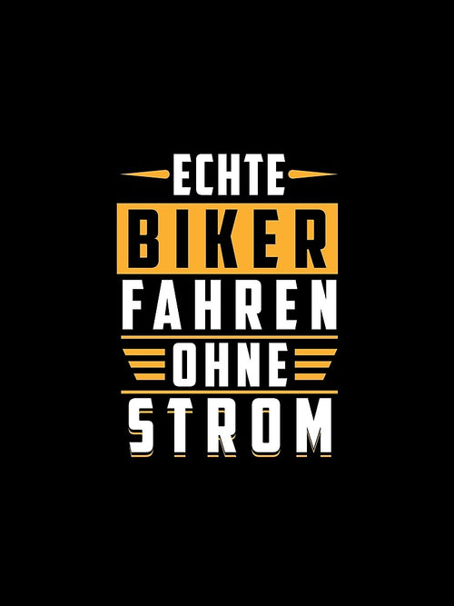 A Biker Driving Without Electricity by Tobias Langner
