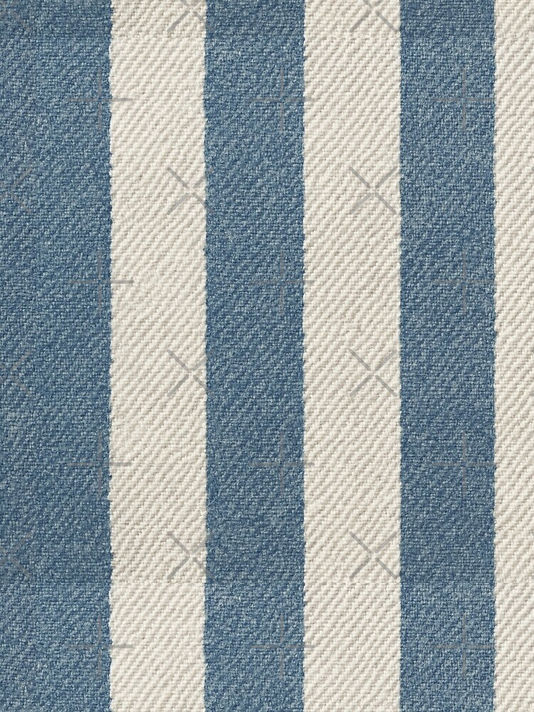 Blue and Beige Fabric Stripe Pattern by SassyArtistry