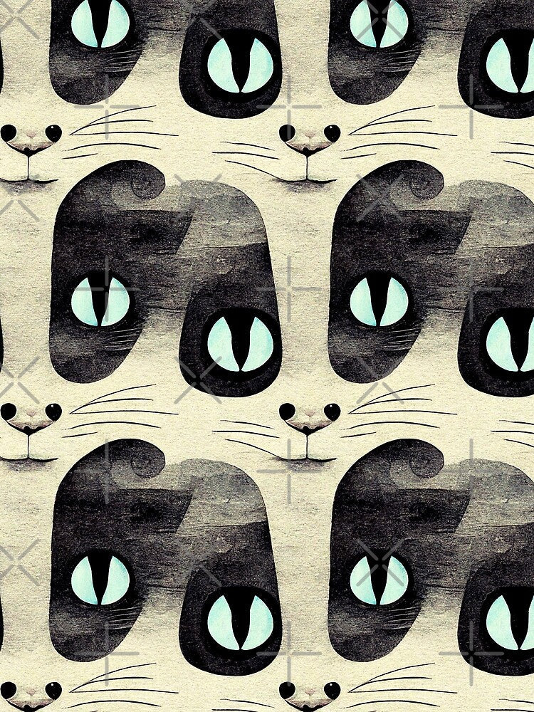 Cat Abstract style pattern 37 regular grid by KoolArtDistrict