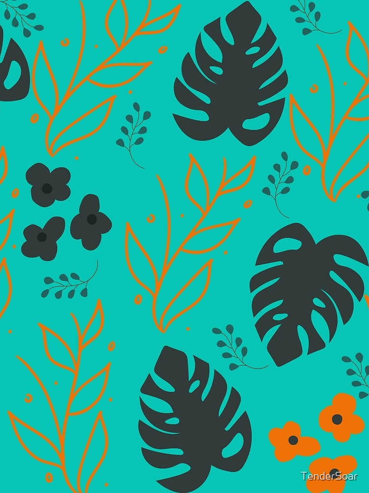 Hand drawn flowers and leaves. by TenderSoar