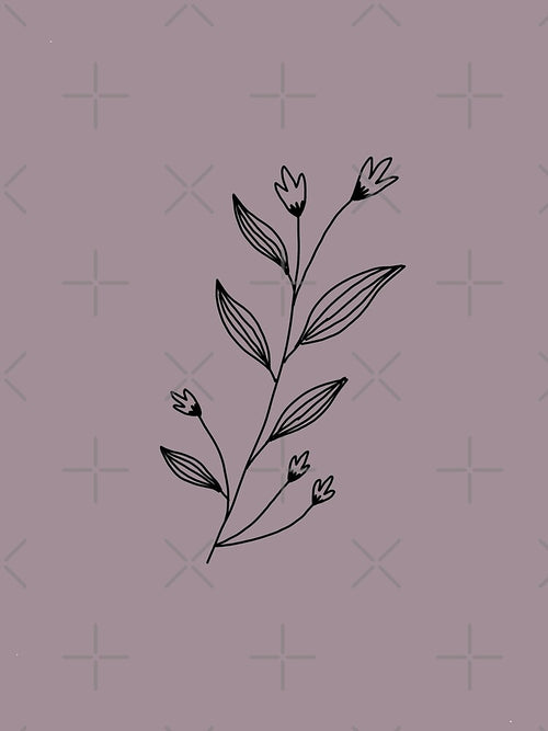 "botanical minimal element illustration" by tudoo