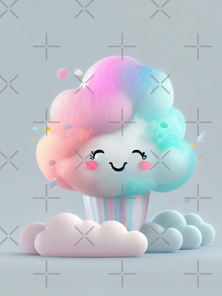 Cotton Candy Cloud: The Sweetest Puff by Sillytoe