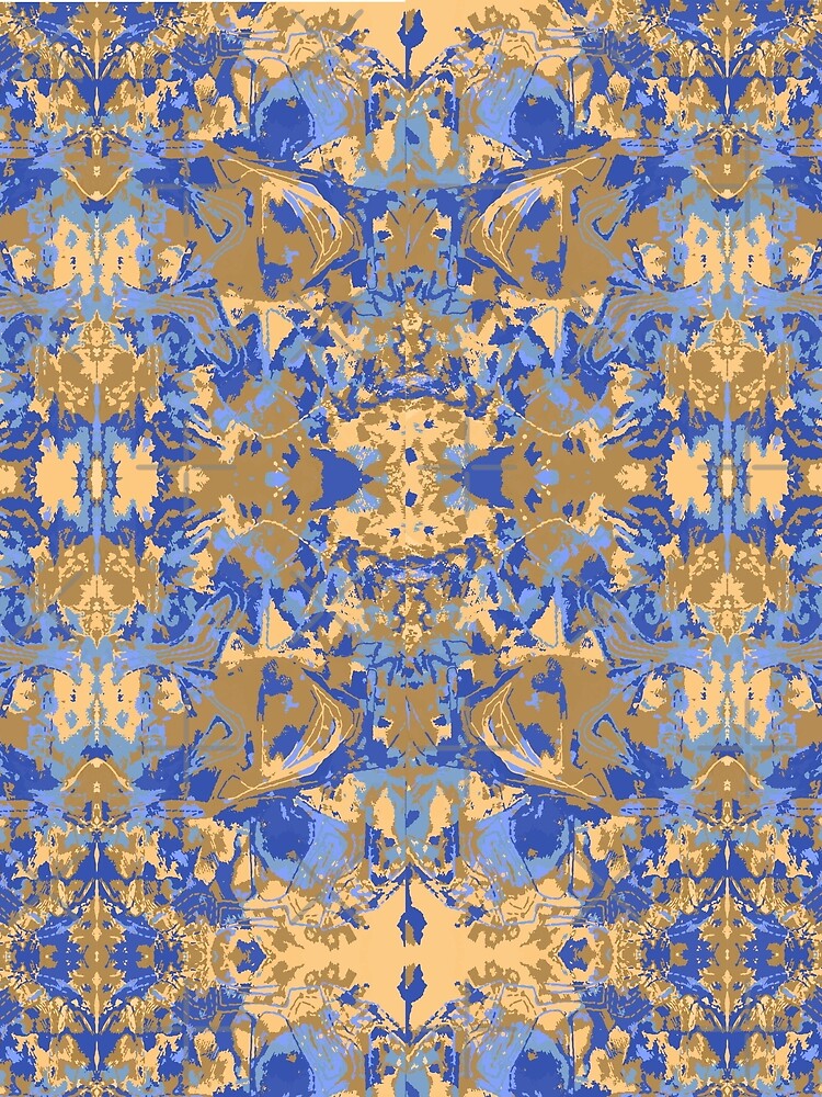 Abstract Blue Exclusive Pattern by LIRAZ ZIV