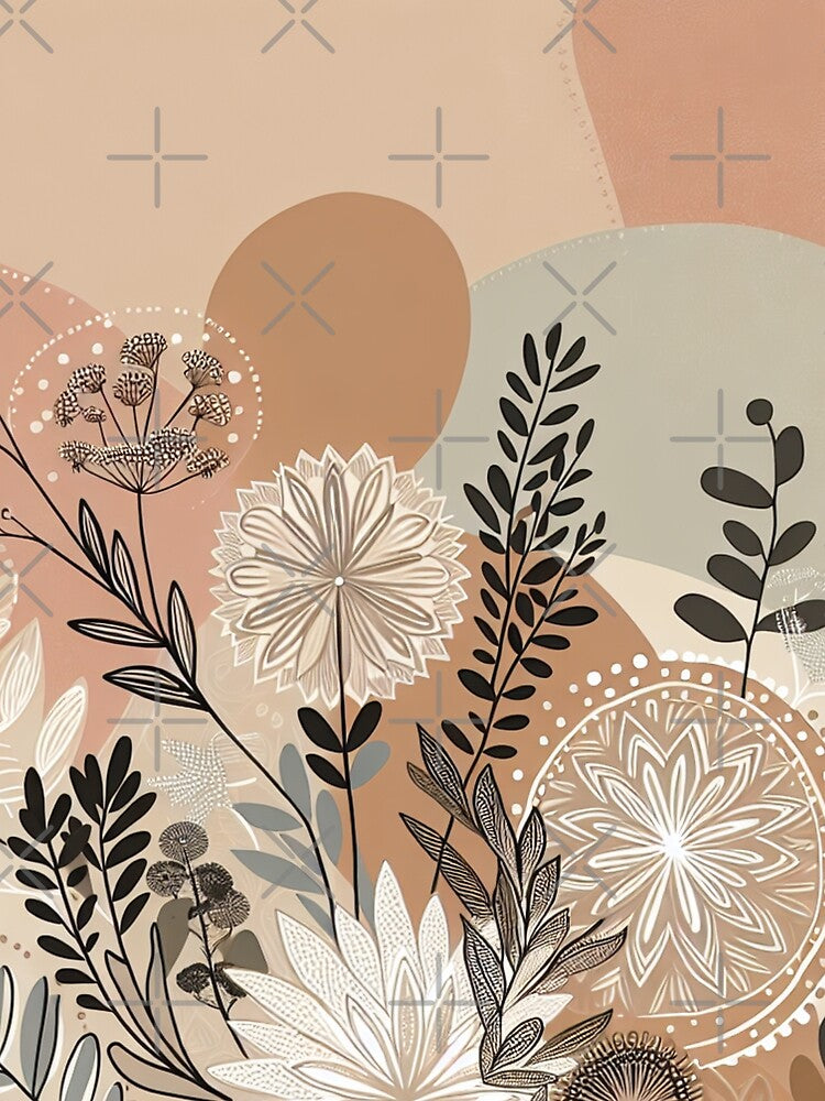 Boho Abstract Background - 08 by Acabee