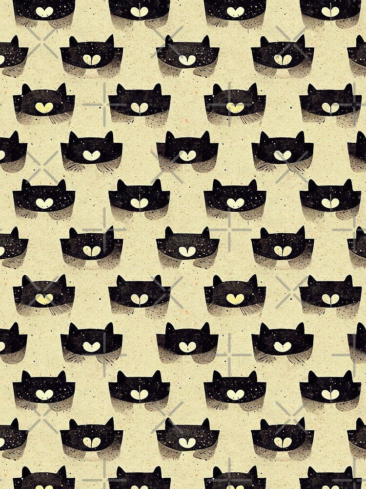 Cat Abstract style pattern 38 regular grid by KoolArtDistrict