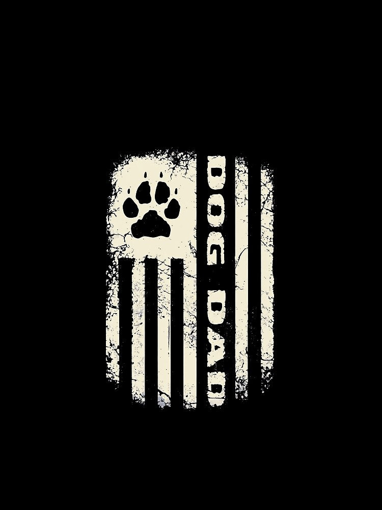 Dog Dad Distressed Flag by GiaoCalonas