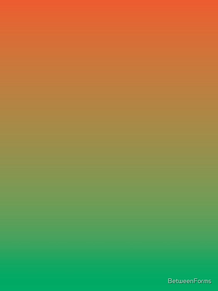 Retro Orange and Emerald Green Gradient by BetweenForms