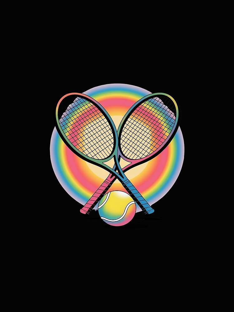 Tennis  Rainbow Kids Boys Teenage Men Girls Cool by nicomitchell