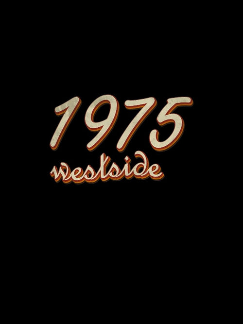 1975 retro text Oversized by zanecorbin
