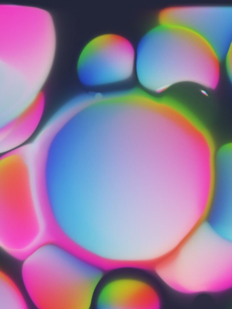 fluid Colorful rainbow bubbles abstract by xenxanses2