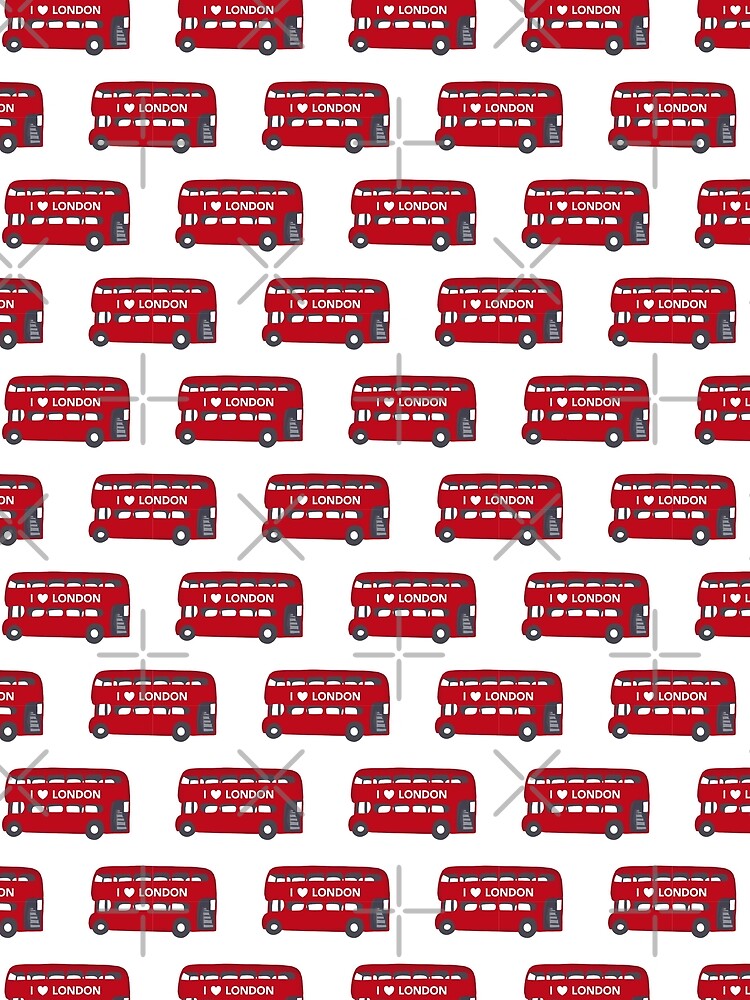 London red bus pattern | London | London bus by Lindsay Marie Patterns
