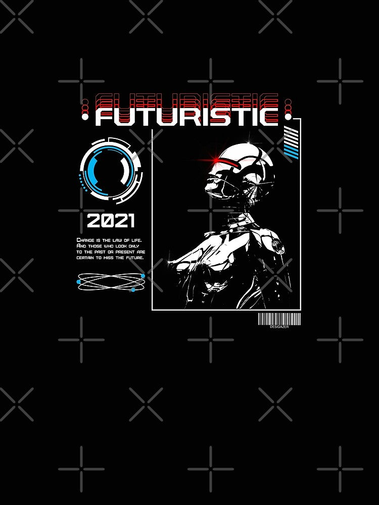 Futuristic Design Future Streetwear Style Women S Robot by Vasyl  Chernovol