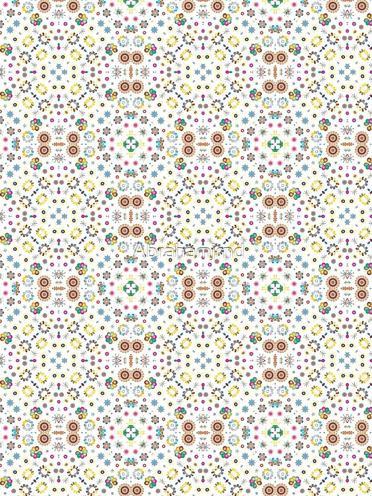 floral art flowers pattern 16 10 aspect ratio decorative seamless colorful repeat by Abrahamjrnd