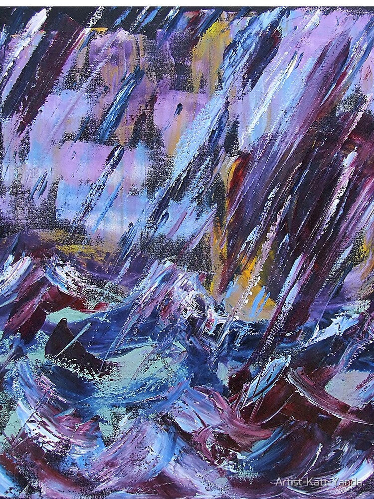 City Storm Surge Artwork by Katt Yanda by Artist-Katt-Yanda