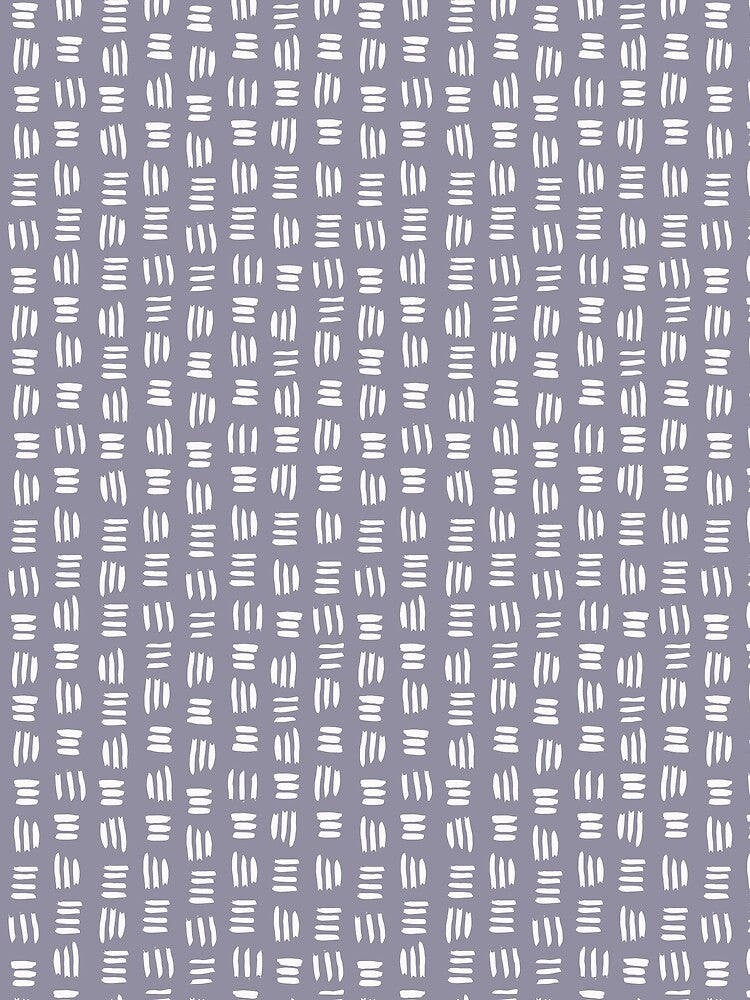 Triad Lines in White on Navy by Meena-and-Fox