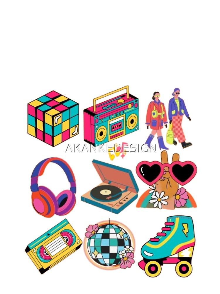 Retro Vibes 1980s Design by AKANKEDESIGN