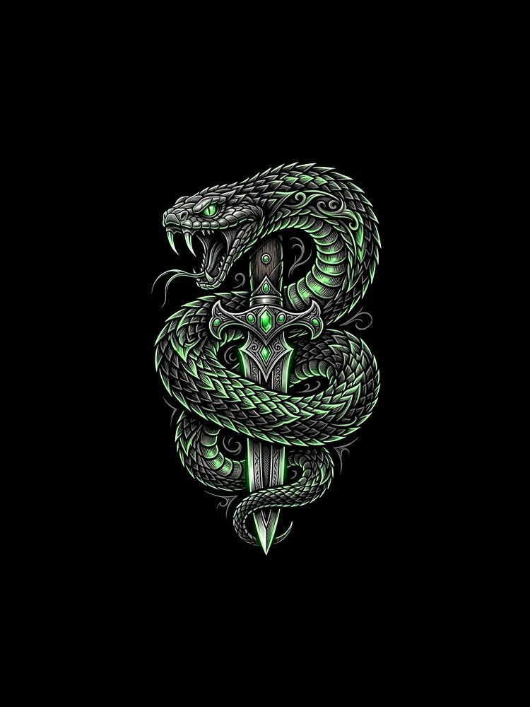 Snake & Dagger Street Design by Stickersdevelop